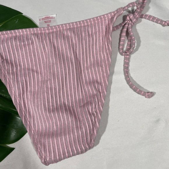 NWT $38 Xhilaration‎ Metallic Ribbed Cinched Bikini Top + Bottom [ XS ] - Picture 16 of 16